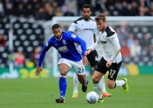 Images Dated 23rd September 2017: Intense Rivalry: Winnall vs. Davis - A Battle for Championship Control (Derby County vs)