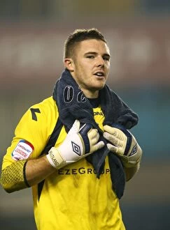 Images Dated 23rd October 2012: Jack Butland on Guard: Birmingham City vs Millwall in Npower Championship at The Den