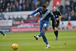 Images Dated 13th February 2016: Jacques Maghoma's Shot: Birmingham City vs Rotherham United in Sky Bet Championship