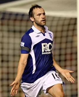 Images Dated 19th August 2009: James McFadden's Dramatic Winning Goal: Birmingham City Triumphs Over Portsmouth in the Premier