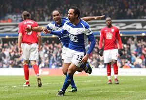 Images Dated 5th March 2011: Jean Beausejour Scores First Goal for Birmingham City Against Newcastle United in Barclays Premier