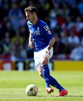 Images Dated 18th April 2015: Jonathan Grounds in Action: Birmingham City vs. Watford, Sky Bet Championship at Vicarage Road