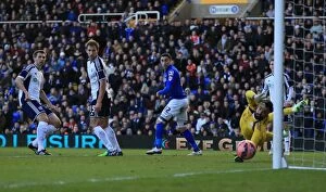 Images Dated 24th January 2015: Jonathan Grounds Stuns West Brom: FA Cup Fourth Round Goal for Birmingham City