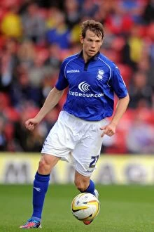 Images Dated 25th August 2012: Jonathan Spector in Action: Birmingham City vs. Watford (Championship, Vicarage Road, 25-08-2012)