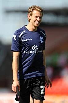 Images Dated 15th September 2012: Jonathan Spector Leads Birmingham City in Championship Showdown at Nottingham Forest