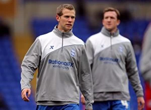 Images Dated 19th November 2011: Jonathan Spector Readies for Birmingham City's Championship Showdown against Peterborough United