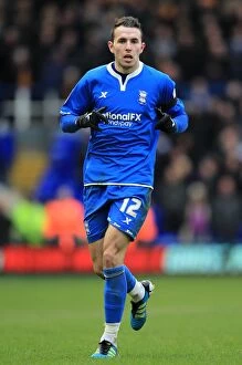 07-01-2012, FA Cup Round 3 v Wolverhampton Wanderers, St. Andrew's Collection: Jordan Mutch in FA Cup Action: Birmingham City vs. Wolverhampton Wanderers (07-01-2012)