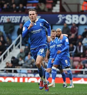 Images Dated 9th April 2012: Jordan Mutch's Thriller: Birmingham City Takes the Lead Against West Ham United in Championship