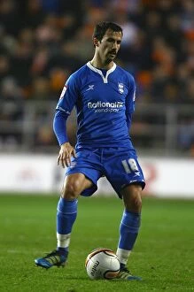 Images Dated 26th November 2011: Keith Fahey in Action: Birmingham City vs. Blackpool, Npower Championship (26-11-2011)