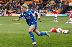 Images Dated 30th March 2014: Kirsty Linnett's Thrilling Goal: Birmingham City vs. Arsenal