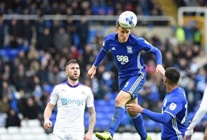 Images Dated 18th March 2017: Krystian Bielik of Birmingham City in Action against Newcastle United in Sky Bet Championship