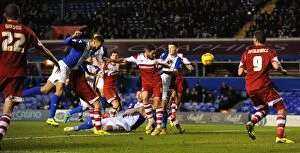 Images Dated 7th December 2013: Kyle Bartley Scores His Second Goal: Birmingham City vs. Middlesbrough (Sky Bet Championship)