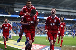 Late Drama: Jutkiewicz, Gardner, and Adams Celebrate Birmingham's Draw Against Cardiff in Sky Bet Championship