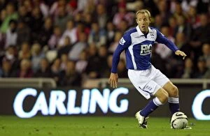 Images Dated 22nd September 2009: Lee Bowyer and Birmingham City Face Off Against Sunderland in Carling Cup Showdown at Stadium of