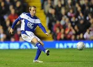 26-10-2011, Carling Cup Round 4 v Brentford, St. Andrew's Collection: Lee Bowyer Leads Birmingham City in Carling Cup Showdown Against Brentford