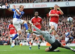 Images Dated 17th October 2009: Lee Bowyer Scores First Goal for Birmingham City Against Arsenal in Premier League (17-10-2009)