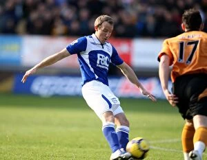 29-11-2009 v Wolverhampton Wanderers, Molineux Collection: Lee Bowyer Scores Opening Goal: Birmingham City vs. Wolverhampton Wanderers