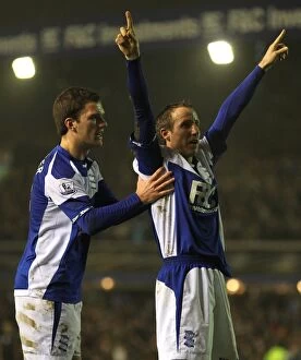 Images Dated 28th December 2010: Lee Bowyer's Equalizer: Birmingham City Stuns Manchester United in Premier League