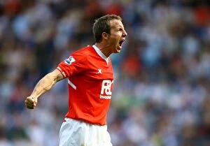 09-04-2011 v Blackburn Rovers, Ewood Park Collection: Lee Bowyer's Thrilling Goal Celebration: Opening the Score against Blackburn Rovers