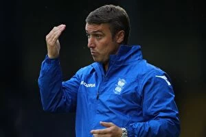 Images Dated 31st July 2012: Lee Clark in Action: Birmingham City Manager at Pre-Season Friendly vs Bury (Gigg Lane)