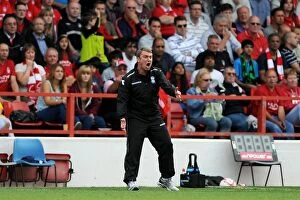Images Dated 15th September 2012: Lee Clark Leads Birmingham City in Championship Showdown at Nottingham Forest (15-09-2012)