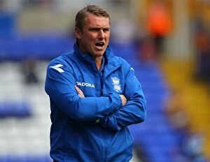 Pre Season Friendly - Birmingham City v Royal Antwerp - St. Andrew's Collection: Lee Clark's Intense Focus: Birmingham City vs. Royal Antwerp Pre-Season Friendly at St. Andrew's