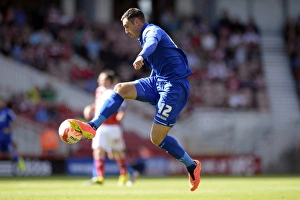 Lee Novak in Action: Birmingham City vs. Middlesbrough at Riverside Stadium, Sky Bet Championship