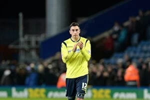 Images Dated 29th December 2013: Lee Novak's Heartfelt Applause to Birmingham City Fans: Victory over Blackburn Rovers