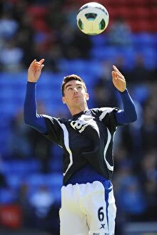 Images Dated 29th August 2010: Liam Ridgewell in Action: Birmingham City vs. Bolton Wanderers, Reebok Stadium (Premier League)