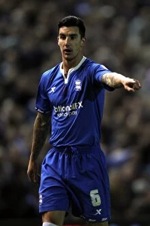 Images Dated 26th October 2011: Liam Ridgewell in Action for Birmingham City vs Leeds United at St