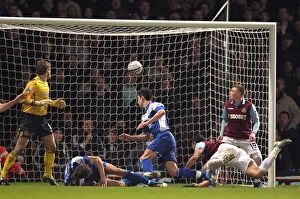 Images Dated 11th January 2011: Liam Ridgewell's Equalizing Header: Birmingham City vs. West Ham United in Carling Cup Semi-Final