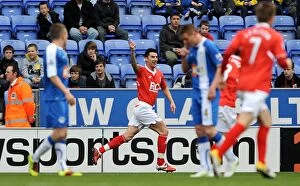 Images Dated 19th March 2011: Liam Ridgewell's Goal Celebration: Birmingham City at Wigan Athletic