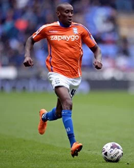 Football Collection: Lloyd Dyer in Action: Birmingham City vs. Bolton Wanderers, Sky Bet Championship