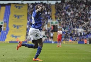 Images Dated 25th April 2015: Lloyd Dyer's Thrilling Sky Bet Championship Goal: Birmingham City Secures Victory Over Charlton