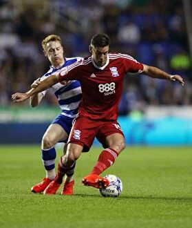 Images Dated 13th September 2016: Lukas Jutkiewicz of Birmingham City in Action against Reading in Sky Bet Championship