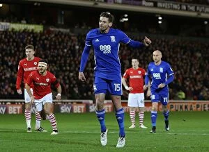Images Dated 31st December 2016: Lukas Jutkiewicz Scores Dramatic Penalty to Secure Birmingham City Draw Against Barnsley