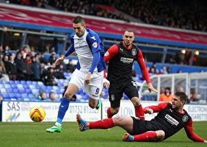 Sky Bet Championship : Birmingham City v Huddersfield Town : St. Andrew's : 15-02-2014 Collection: Macheda vs Hogg: A Championship Showdown - Birmingham City vs Huddersfield Town (February 15, 2014)