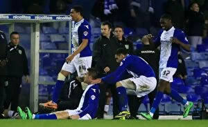 Images Dated 12th March 2014: Macheda's Dramatic Equalizer: Birmingham City Salvages a Draw Against Burnley