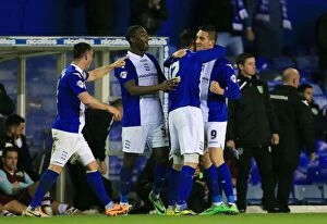 Images Dated 12th March 2014: Macheda's Stunner: Birmingham City's Dramatic Comeback Against Burnley in Sky Bet Championship