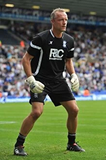 Images Dated 21st August 2010: Maik Taylor in Action: Birmingham City Goalkeeper vs. Blackburn Rovers (21-08-2010, St. Andrew's)