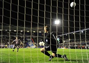 26-10-2011, Carling Cup Round 4 v Brentford, St. Andrew's Collection: Maik Taylor Saves Penalty from Craig Woodman (Carling Cup 2011)