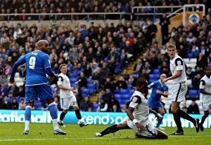 Images Dated 19th November 2011: Marlon King Scores First Goal for Birmingham City against Peterborough United in Npower