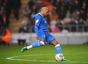 Images Dated 26th November 2011: Marlon King Scores the Opener: Birmingham City's Triumph at Bloomfield Road vs