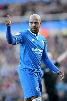 Images Dated 25th February 2012: Marlon King Scores the Winning Goal for Birmingham City Against Nottingham Forest in Npower