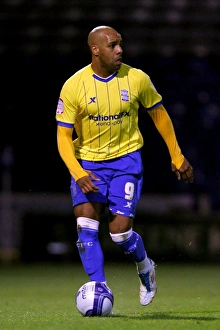 Marlon King Scores the Winning Goal for Birmingham City against Portsmouth at Fratton Park, Championship Match (20-03-2012)