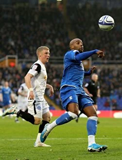 Images Dated 19th November 2011: Marlon King vs. Craig Alcock: A Championship Showdown at St. Andrew's (19-11-2011)