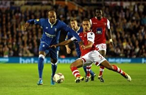 Images Dated 15th September 2011: Marlon King vs. Ewerton Almeida: A Battle in the UEFA Europa League Clash between Birmingham City