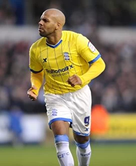 Images Dated 14th January 2012: Marlon King's Brace: Birmingham City's Triumph over Millwall (Npower Championship, 14-01-2012)