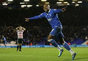Images Dated 10th December 2011: Marlon King's Dramatic Winning Goal: Birmingham City Triumphs Over Doncaster Rovers (10-12-2011)