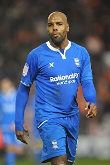 Images Dated 26th November 2011: Marlon King's Game-Winning Goal: Birmingham City Triumphs at Bloomfield Road Against Blackpool